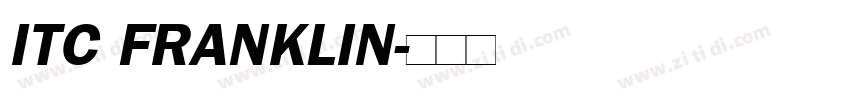ITC FRANKLIN字体转换